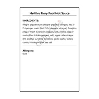 Hellfire Fiery Fool Hot Sauce - Hot Sauce