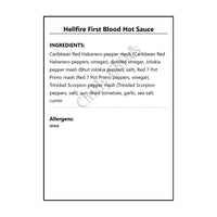 Hellfire First Blood Hot Sauce - Hot Sauce