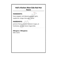 Hell’s Kitchen West Side Red Hot Sauce - Hot Sauce