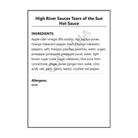 High River Sauces Tears of the Sun Hot Sauce - Hot Sauce
