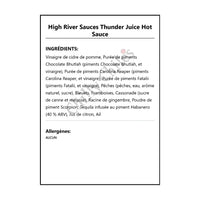 High River Sauces Thunder Juice Hot Sauce - Hot Sauce