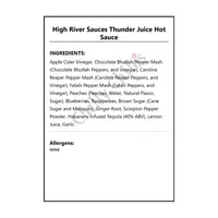 High River Sauces Thunder Juice Hot Sauce - Hot Sauce