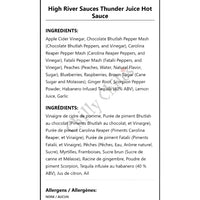 High River Sauces Thunder Juice Hot Sauce - Hot Sauce