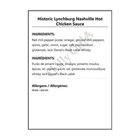Historic Lynchburg Nashville Hot Chicken Sauce - Wing Sauce