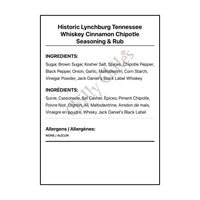 Historic Lynchburg Tennessee Cinnamon Chipotle Seasoning & Rub - Spice/Peppers
