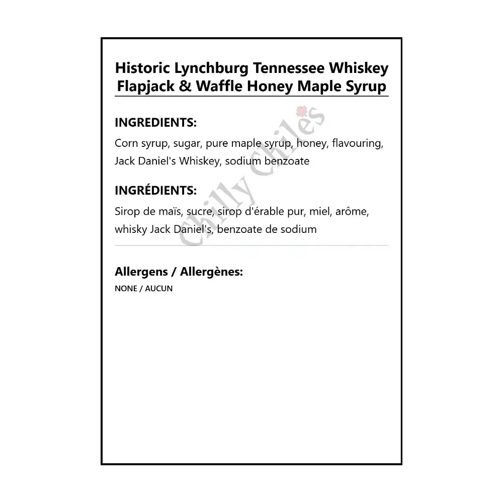 Historic Lynchburg Tennessee Flapjack & Waffle Honey Maple Syrup - Other