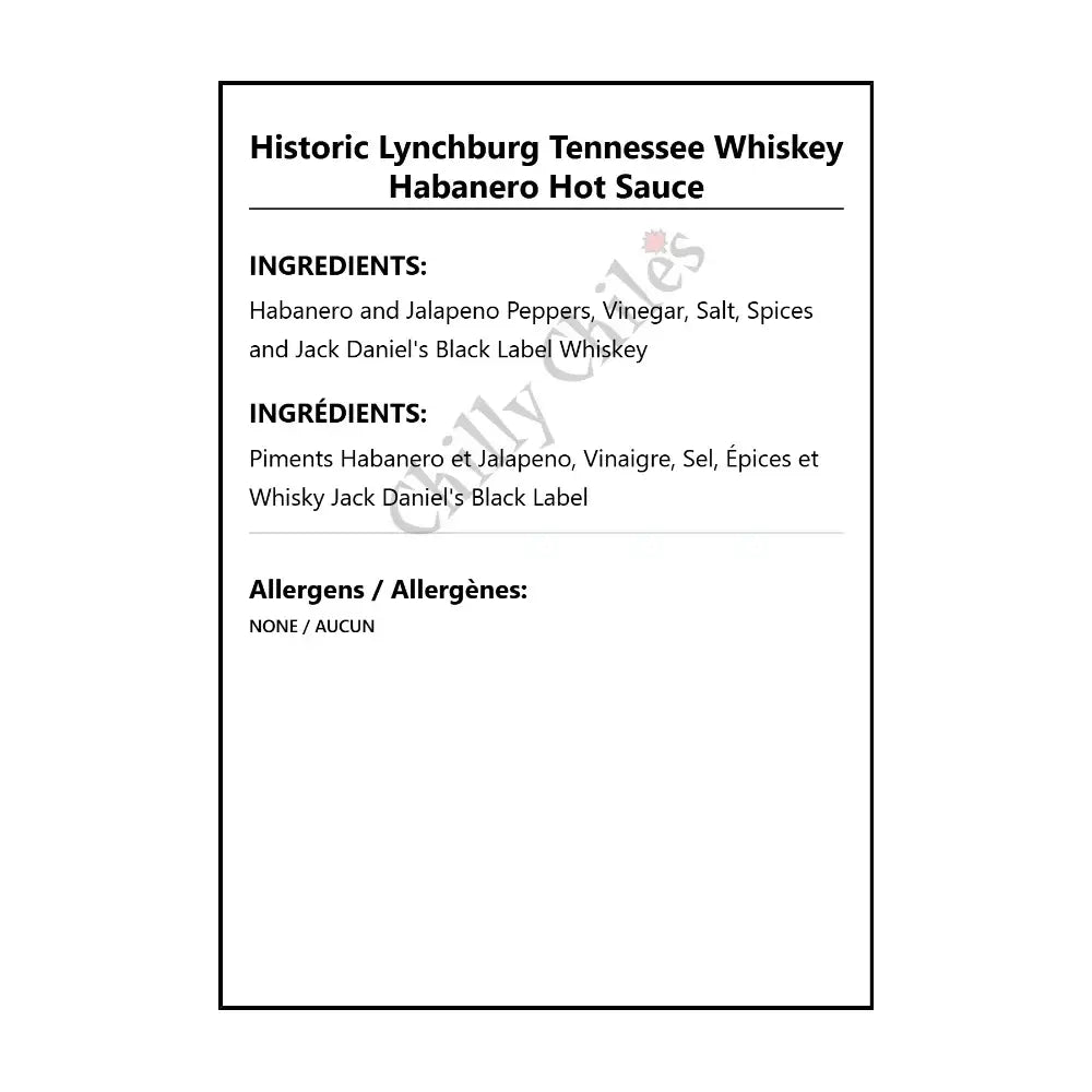 Historic Lynchburg Tennessee Habanero Hot Sauce - Hot Sauce