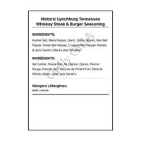 Historic Lynchburg Tennessee Steak & Burger Seasoning - Spice/Peppers