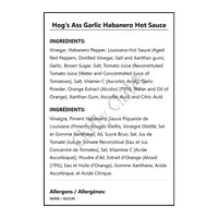 Hog’s Ass Garlic Habanero Hot Sauce - Hot Sauce