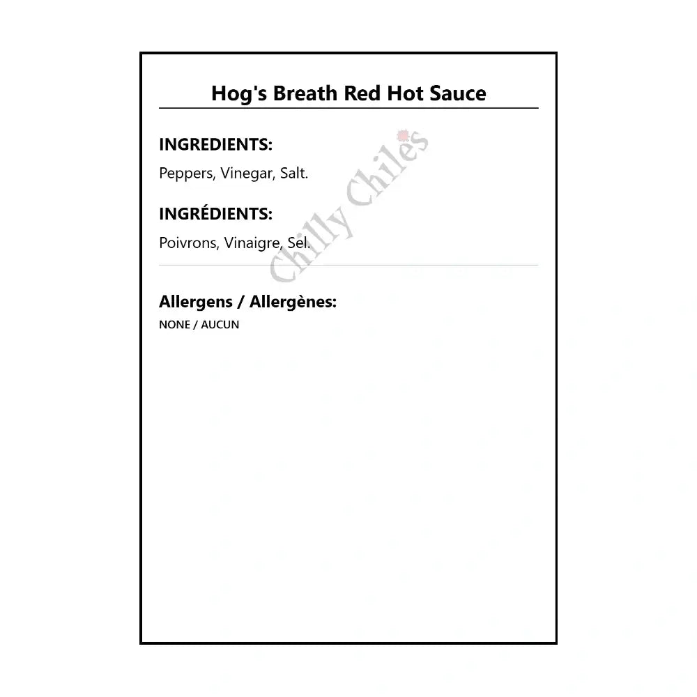 Hog’s Breath Xtra Hot Hot Sauce - Hot Sauce