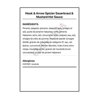 Hook & Arrow Spicier Sauerkraut & Mustard Hot Sauce - Hot Sauce