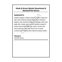 Hook & Arrow Spicier Sauerkraut & Mustard Hot Sauce - Hot Sauce