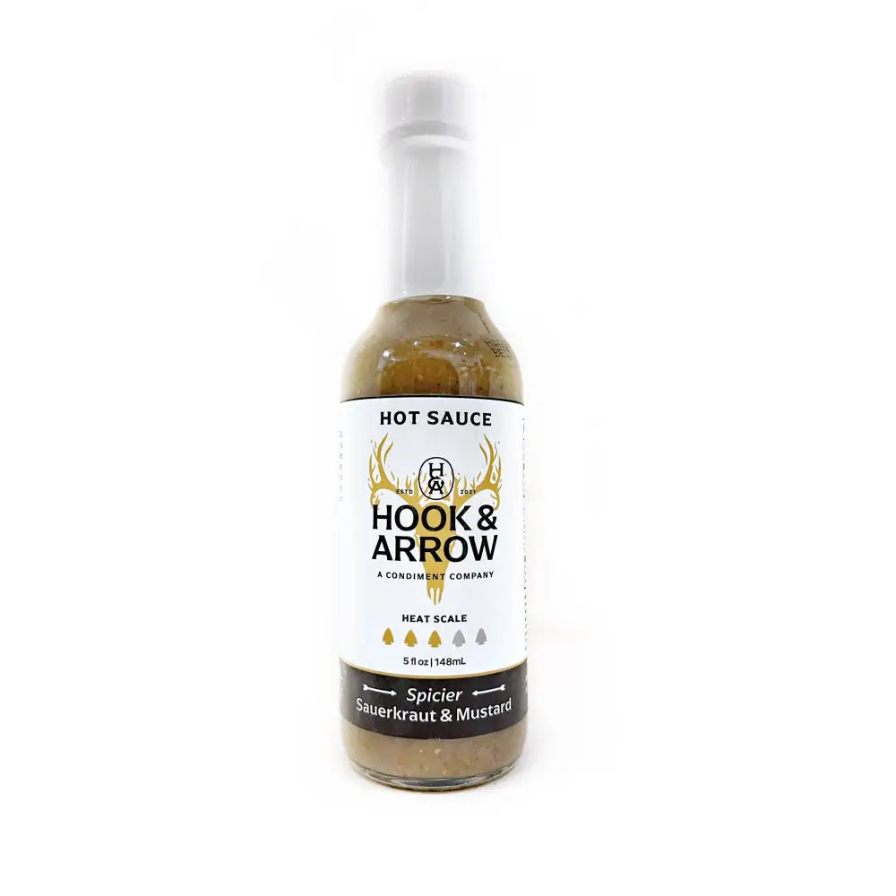 Hook & Arrow Spicier Sauerkraut & Mustard Hot Sauce - Hot Sauce