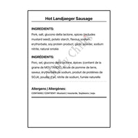 Hot Landjaeger Sausage - Other