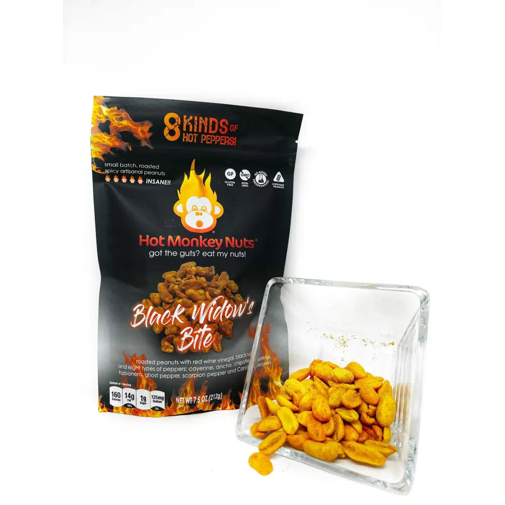 Hot Monkey Nuts Black Widow’s Bite - Nuts & Seeds