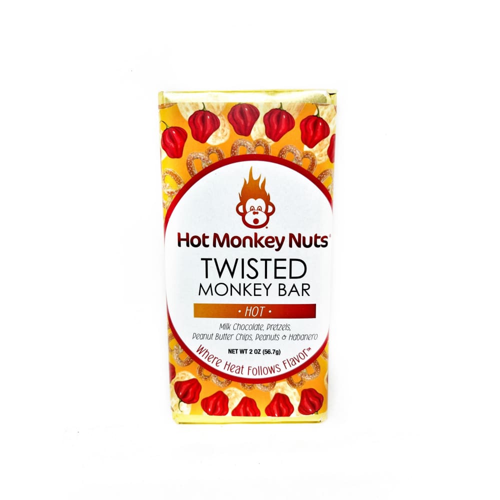 Hot Monkey Nuts Twisted Monkey Chocolate Bar - Snacks