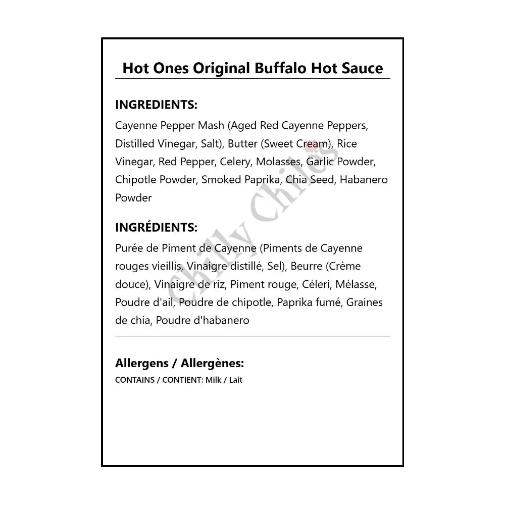 Hot Ones Original Buffalo Hot Sauce - Hot Sauce
