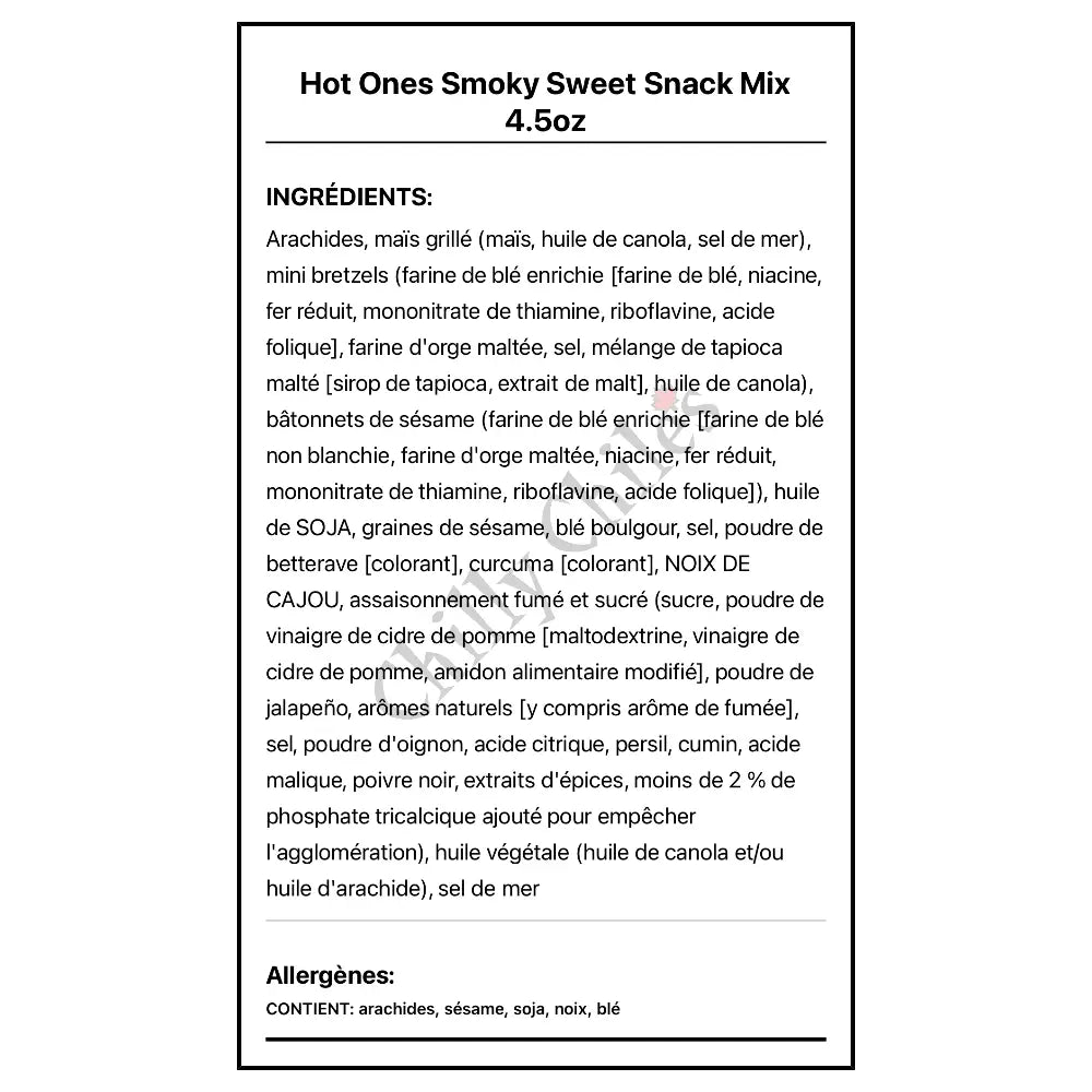 Hot Ones Smoky Sweet Snack Mix 4.5oz - Snacks
