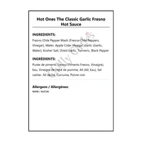 Hot Ones The Classic Garlic Fresno Hot Sauce - Hot Sauce