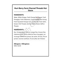 Hurt Berry Farm Charred Threads Hot Sauce - Hot Sauce