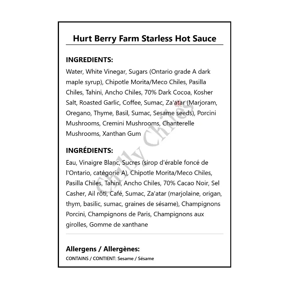 Hurt Berry Farm Starless Hot Sauce - Hot Sauce