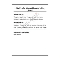 JR’s Psycho Mango Habanero Hot Sauce - Hot Sauce