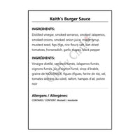 Keith’s Burger Sauce - Hot Sauce