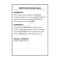 Keith’s Hot Chicken Sauce - Hot Sauce
