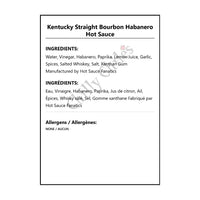 Kentucky Straight Bourbon Habanero Hot Sauce - Hot Sauce