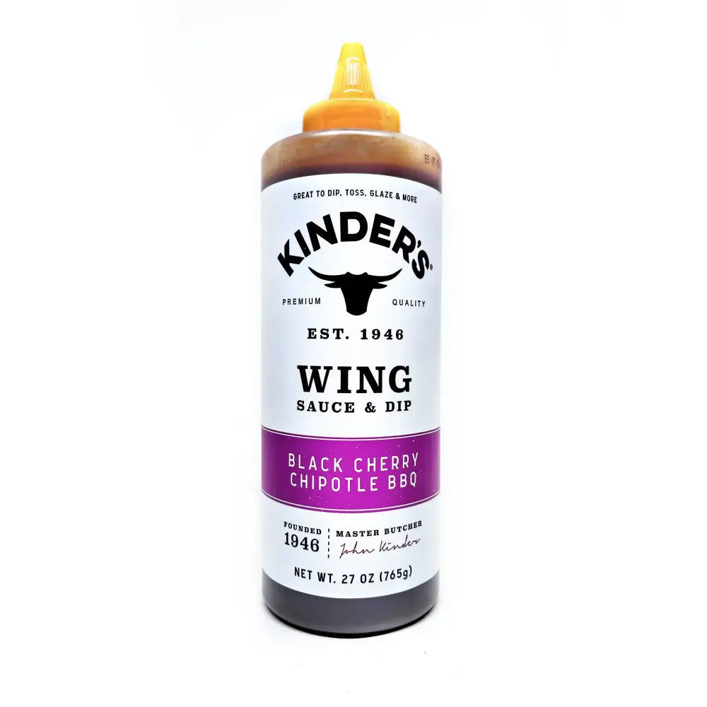 Kinder’s Black Cherry Chipotle BBQ Wing Sauce 27oz - Wing Sauce