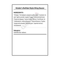 Kinder’s Buffalo Style Wing Sauce - Wing Sauce
