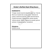 Kinder’s Buffalo Style Wing Sauce - Wing Sauce
