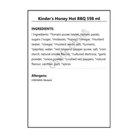 Kinder’s Honey Hot BBQ 598 ml - BBQ Sauce