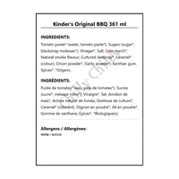 Kinder’s Original BBQ 361 ml - BBQ Sauce
