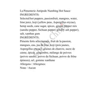 La Pimenterie Antipode Numbing Hot Sauce - Hot Sauce