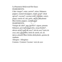 La Pimenterie Bollywood Hot Sauce - Hot Sauce