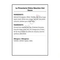 La Pimenterie Chêne Réaction Hot Sauce - Hot Sauce