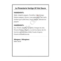 La Pimenterie Vertigo XF Hot Sauce - Hot Sauce