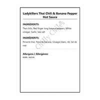 Ladykillers Thai Chili & Banana Pepper Hot Sauce - Hot Sauce