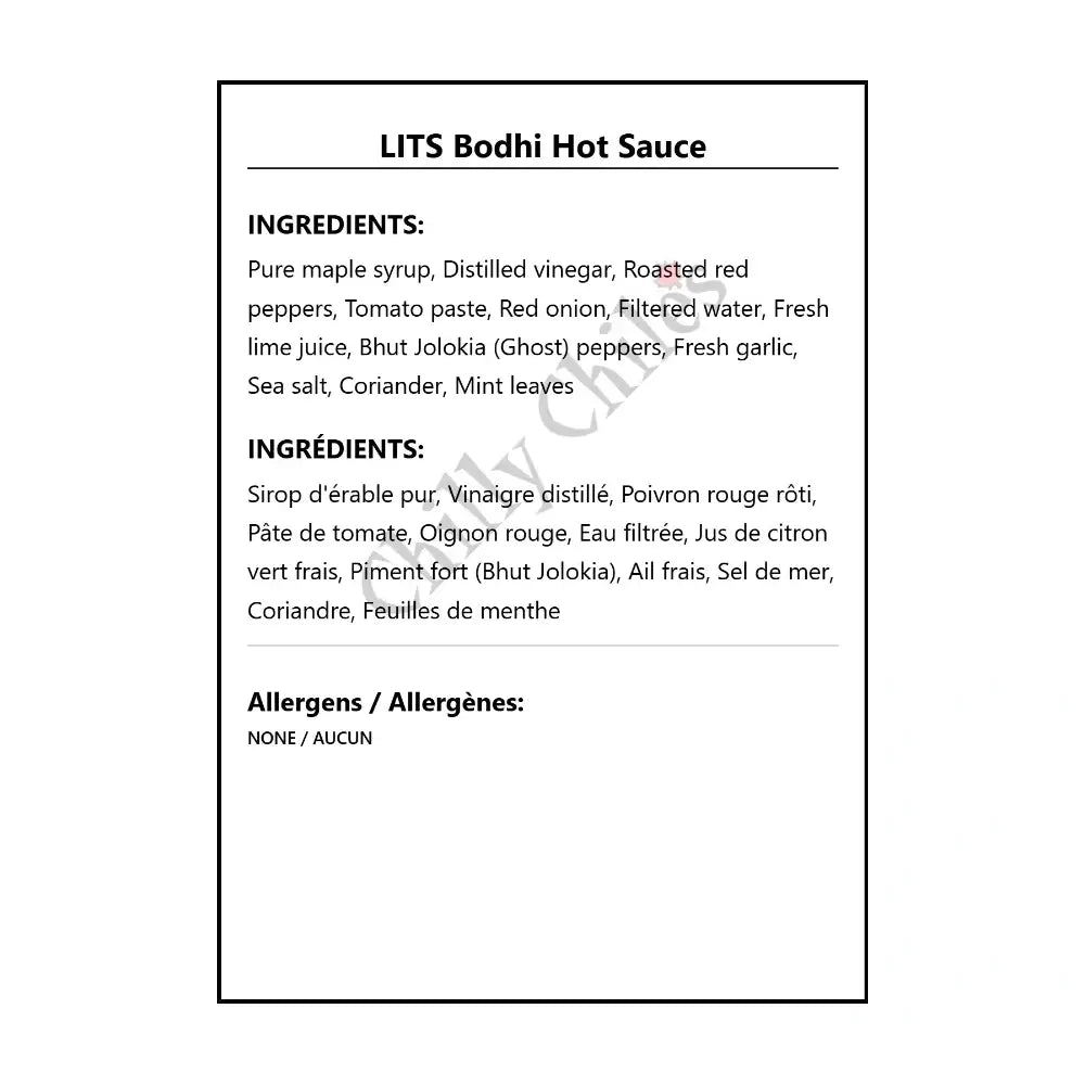 LITS Bodhi Hot Sauce - Hot Sauce