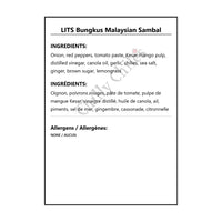 LITS Bungkus Malaysian Sambal - Condiments