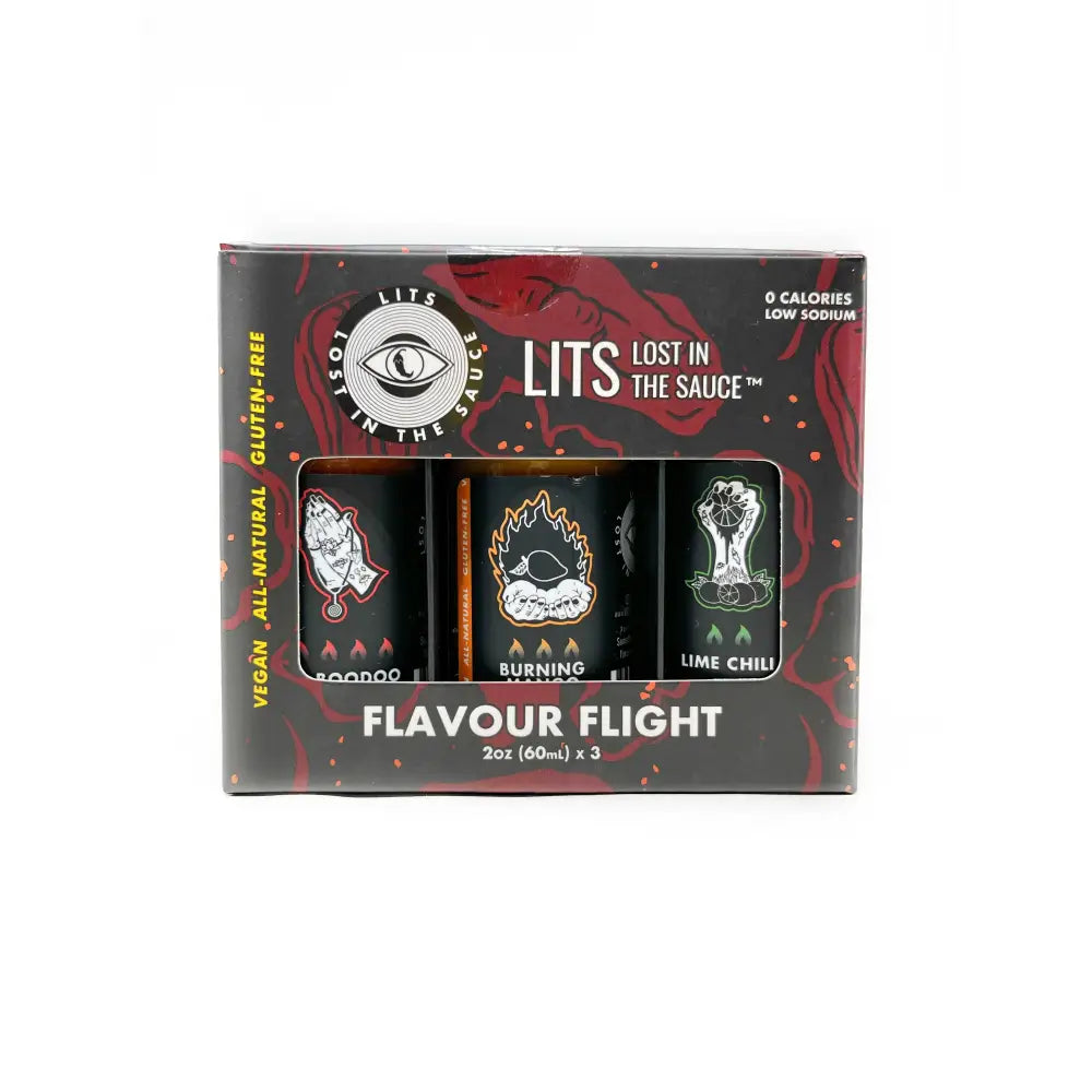 LITS Flavour Flight 3pk Hot Sauce Chilly Chiles LITS Flavour Flight 3pk Hot Sauce Chilly Chiles