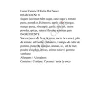 Lunar Caramel Electra Hot Sauce - Hot Sauce