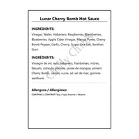 Lunar Cherry Bomb Hot Sauce - Hot Sauce