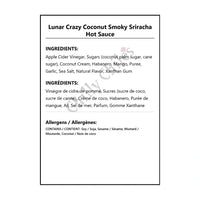 Lunar Crazy Coconut Smoky Sriracha Hot Sauce - Hot Sauce