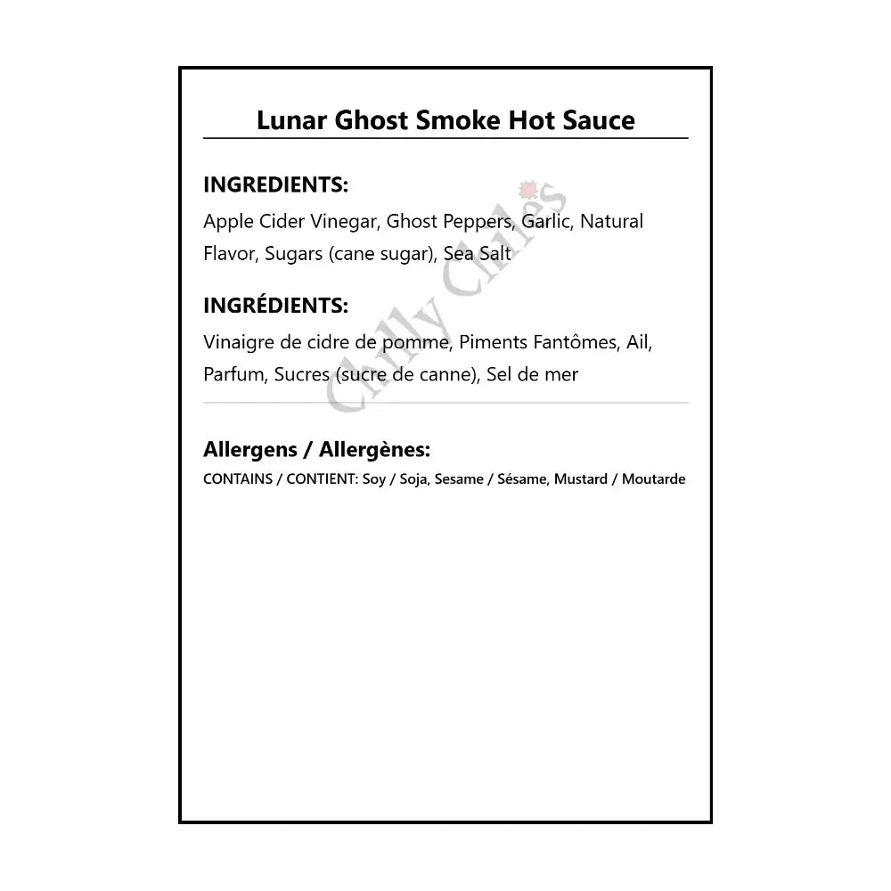 Lunar Ghost Smoke Hot Sauce - Hot Sauce