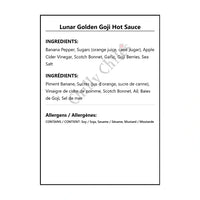 Lunar Golden Goji Hot Sauce - Hot Sauce