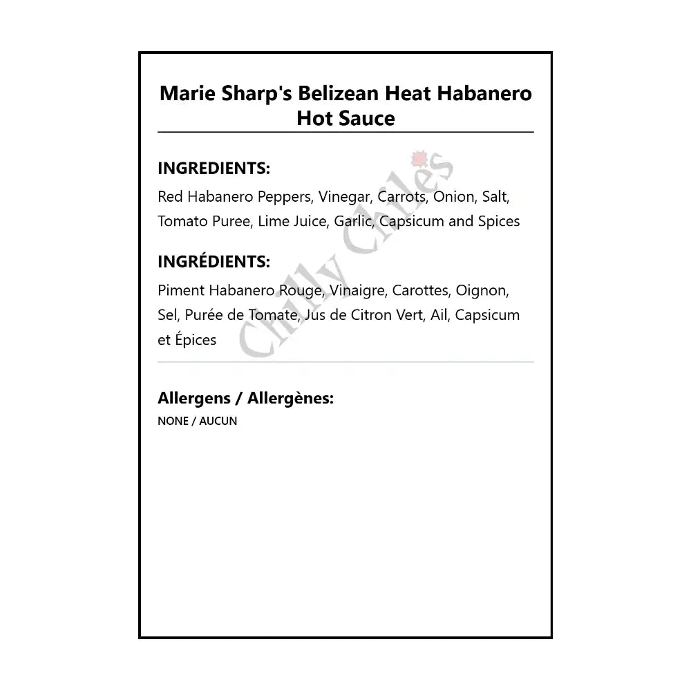Marie Sharp’s Belizean Heat Habanero Hot Sauce - Hot Sauce