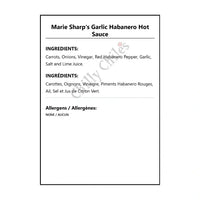 Marie Sharp’s Garlic Habanero Hot Sauce - Hot Sauce