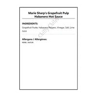 Marie Sharp’s Grapefruit Pulp Habanero Hot Sauce - Hot Sauce